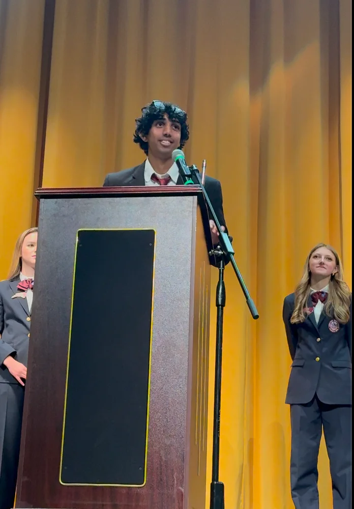 Addressing an audience
